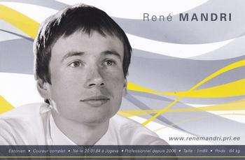2009 AG2R La Mondiale #NNO René Mandri Front